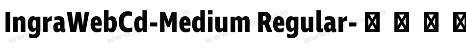 IngraWebCd-Medium Regular字体转换